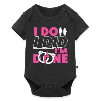 Happy Divorce Party I Do I Did I'm - Baby Premium Kurzarmbody - Schwarz - Vorne