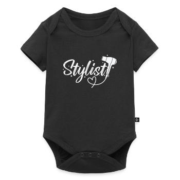 Styliste Coiffeur Profession Coupe de cheveux - Body à manches courtes Premium Bébé - noir - Devant