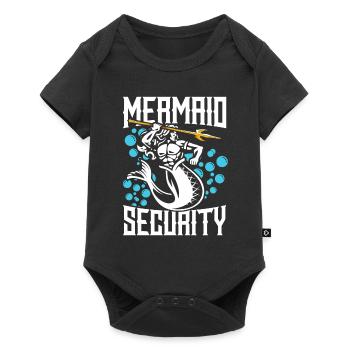 Mermaid Security Meerjungfrau - Body à manches courtes Premium Bébé - noir - Devant