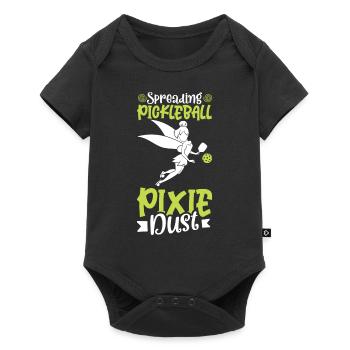 Pickleball Player Pickleball Paddle Pickleball - Baby Premium Kurzarmbody - Schwarz - Vorne
