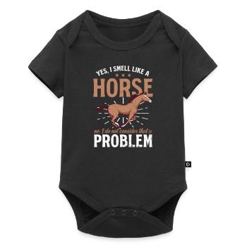 Horse Lover Smell Like A Horse Not A Problem - Baby Premium short-sleeve bodysuit - black - Front