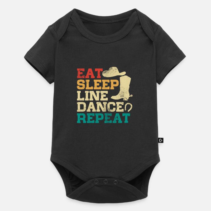 Linedance - Baby Premium Kurzarmbody - Schwarz