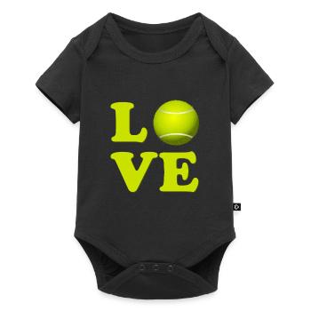 I Love Tennis - Baby Premium short-sleeve bodysuit - black - Front