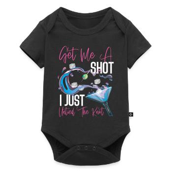 Happy Divorce Party Get Me A Shot - Body à manches courtes Premium Bébé - noir - Devant