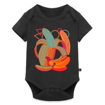 Banane colorée Cadeau Fruit Fruit Banane - Body à manches courtes Premium Bébé - noir - Devant