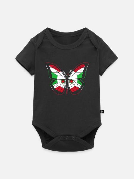 Burundi - Baby Premium Kurzarmbody - Schwarz