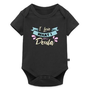 Doula J’aime ce que je Doula Compagne de naissance Sages-femmes - Body à manches courtes Premium Bébé - noir - Devant