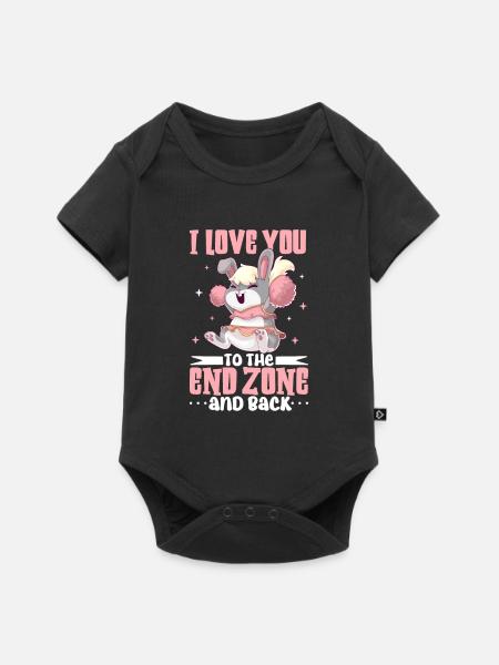 Cheerleader Cheerleader-outfit - Baby Premium Kurzarmbody - Schwarz