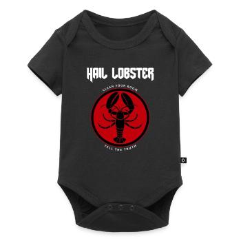 Hail Lobster satire design, Jordan Peterson - Body à manches courtes Premium Bébé - noir - Devant