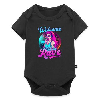 Edm Rave Welcome To Rave - Baby Premium short-sleeve bodysuit - black - Front