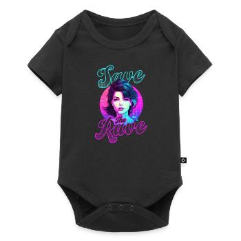Edm Rave Save The Rave - Baby Premium short-sleeve bodysuit - black - Front
