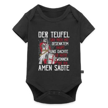Der Teufel hat mich gesehen Tempelritter Kreuzzug - Baby Premium Kurzarmbody - Schwarz - Vorne