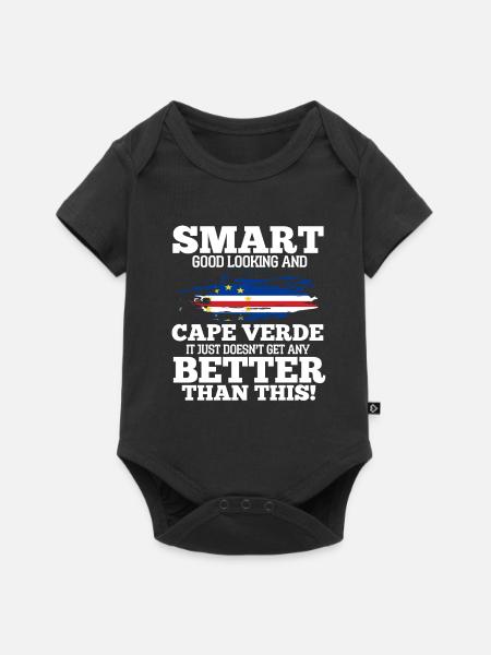 Cape Verde - Baby Premium Kurzarmbody - Schwarz