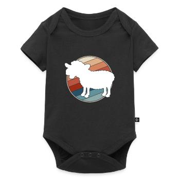 Sheep Retro - Baby Premium short-sleeve bodysuit - black - Front