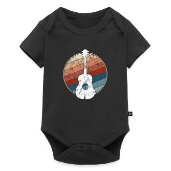 Guitar Retro - Baby Premium short-sleeve bodysuit - black - Front