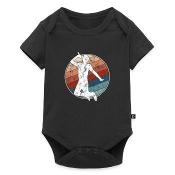 Singing Retro - Baby Premium short-sleeve bodysuit - black - Front