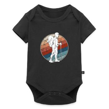 Hiking Retro - Baby Premium short-sleeve bodysuit - black - Front