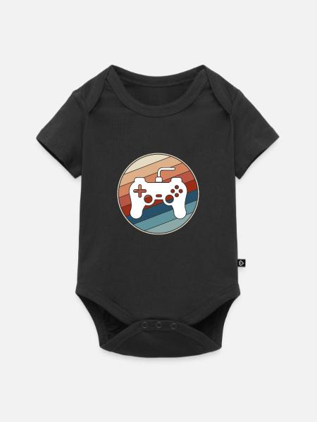 Gaming Retro - Baby Premium Kurzarmbody - Schwarz