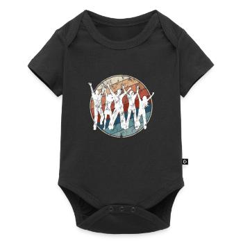 Danse Rétro - Body à manches courtes Premium Bébé - noir - Devant