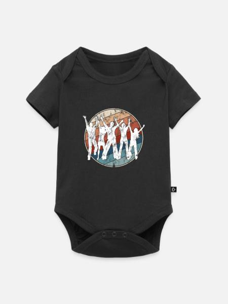 Tanzen Retro - Baby Premium Kurzarmbody - Schwarz