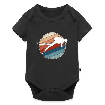 Plongée rétro - Body à manches courtes Premium Bébé - noir - Devant