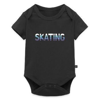 Skating - Baby Premium Kurzarmbody - Schwarz - Vorne