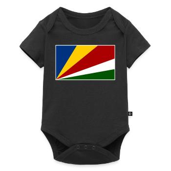 Seychelles Flag Flag - Baby Premium short-sleeve bodysuit - black - Front