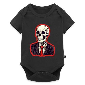 Costume d’Halloween squelette - Body à manches courtes Premium Bébé - noir - Devant