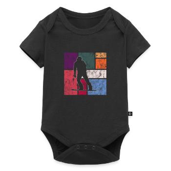 Snowboarding - Baby Premium Kurzarmbody - Schwarz - Vorne