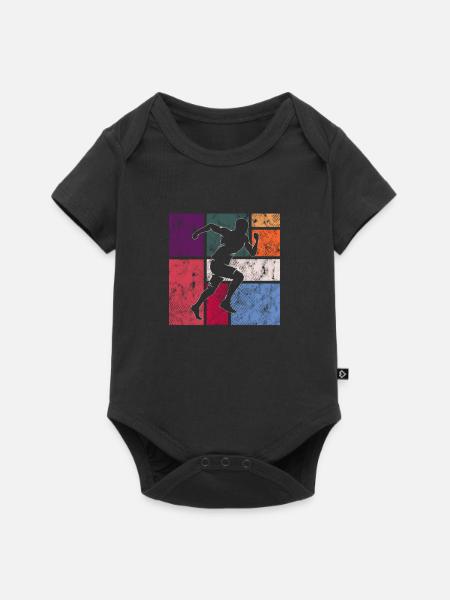 Joggen - Baby Premium Kurzarmbody - Schwarz
