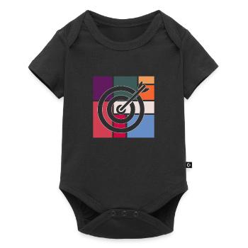 Darts - Baby Premium Kurzarmbody - Schwarz - Vorne