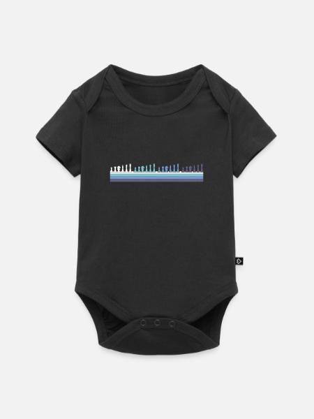 Schach - Baby Premium Kurzarmbody - Schwarz