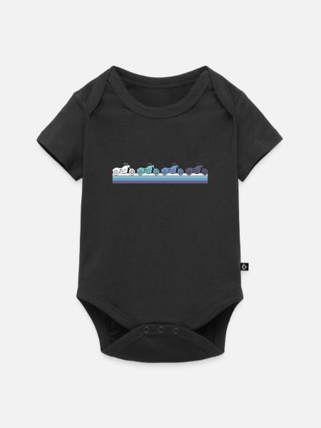 Motorrad - Baby Premium Kurzarmbody - Schwarz