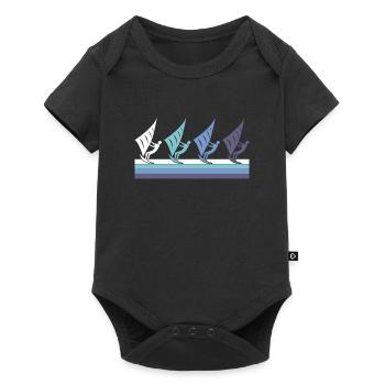 Kite - Baby Premium Kurzarmbody - Schwarz - Vorne