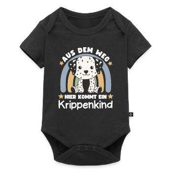 Aus Dem Weg Hier Kommt Ein Krippenkind Dalmatiner - Baby Premium Kurzarmbody - Schwarz - Vorne