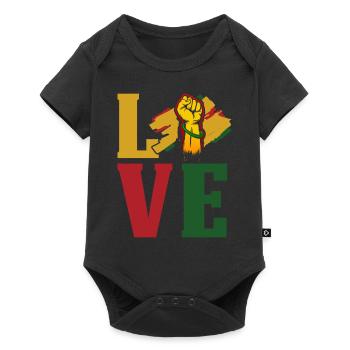 Mois de l’histoire des Noirs Histoire des Noirs - Body à manches courtes Premium Bébé - noir - Devant