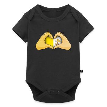 Vatican - Baby Premium short-sleeve bodysuit - black - Front
