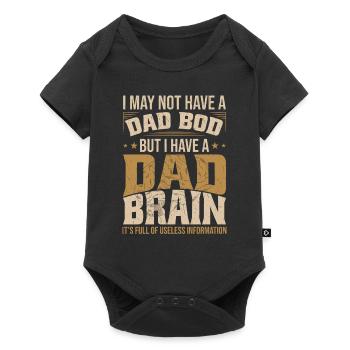 Drôle Papa Bod Fête des Pères Papa - Body à manches courtes Premium Bébé - noir - Devant