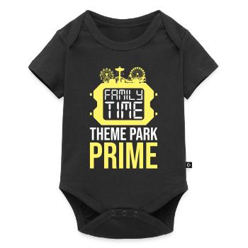 Amusement park Amusement park Family outing - Baby Premium short-sleeve bodysuit - black - Front