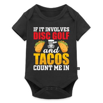 Disc Golf Tacos - Baby Premium short-sleeve bodysuit - black - Front