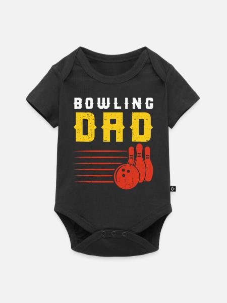 Bowling - Baby Premium Kurzarmbody - Schwarz