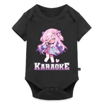 Filles Manga Anime Karaoké - Body à manches courtes Premium Bébé - noir - Devant