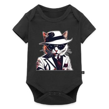 Katzen Katze Katzenshirt Katze Sprüche kitten cat - Baby Premium Kurzarmbody - Schwarz - Vorne