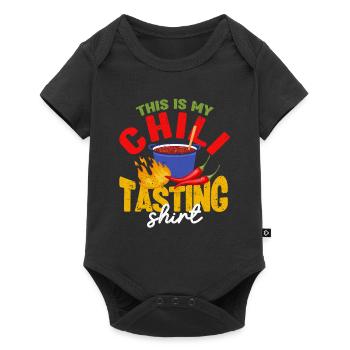 This Is My Chili Tasting Shirt Cook Off Koch - Baby Premium Kurzarmbody - Schwarz - Vorne