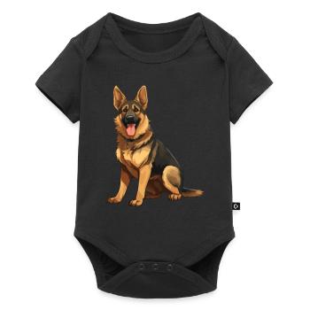 Animal Lover - Cute Animal Graphic - Dog - Baby Premium short-sleeve bodysuit - black - Front