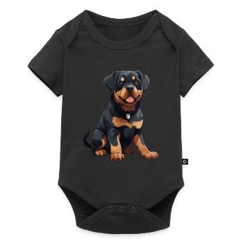 Animal Lover - Cute Animal Graphic - Dogs - Baby Premium short-sleeve bodysuit - black - Front