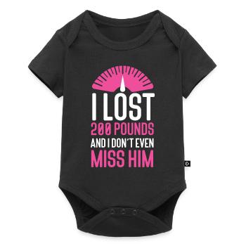 Happy Divorce Party I Lost 200 - Baby Premium short-sleeve bodysuit - black - Front