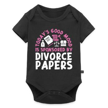 Happy Divorce Party Today's Good - Baby Premium short-sleeve bodysuit - black - Front