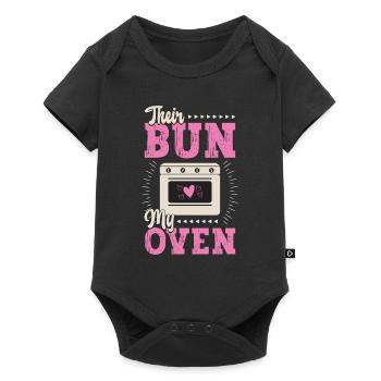 Surrogacy Their Bun My Oven Infertility Awareness - Baby Premium short-sleeve bodysuit - black - Front