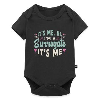 Surrogacy It's Me Hi I'm A Surrogate Pregnancy IVF - Baby Premium short-sleeve bodysuit - black - Front